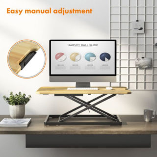 VonHaus ultra tanka Sit-Stand mizica iz bambusa
