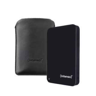 Intenso zunanji disk 1TB 2,5″ Memory Drive USB 3.0 Črn + etui