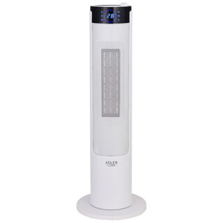 Adler keramični LCD kalorifer 2200W z vlažilcem, stolp, bel AD7730