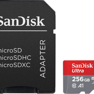 SanDisk Ultra microSDXC 256GB + SD Adapter 150MB/s  A1 Class 10 UHS-I