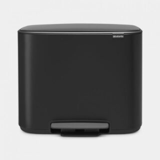 Brabantia koš na pedal 3x11L črn 121104