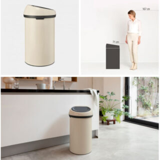 Brabantia koš na dotik bež 200762
