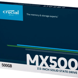 Crucial MX500 500GB SATA 2.5 7mm (z 9.5mm adapter) Internal SSD