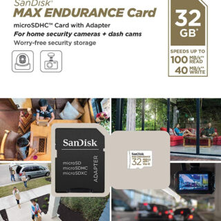 SanDisk MAX ENDURANCE microSDHC 32GB + SD Adapter