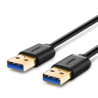 Ugreen USB 3.0 kabel (M na M) črn 0.5 m – polybag