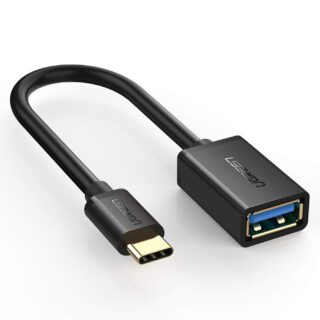 Ugreen USB-C (M) na USB 3.0 (Ž) OTG kabel črn – polybag