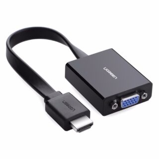Ugreen HDMI na VGA + 3.5MM Audio+MicroUSB konverter črn – box