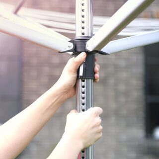 Brabantia zunanji sušilnik Lift-O-Matic za perila 50m sivo
