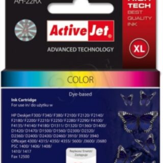 ActiveJet komplet barvnih črnil HP C9352A 22XL
