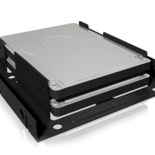 Icybox IB-AC643 adapter za 2×SSD/HDD iz 2,5″ na 3,5″ za vgradnjo v ohišje