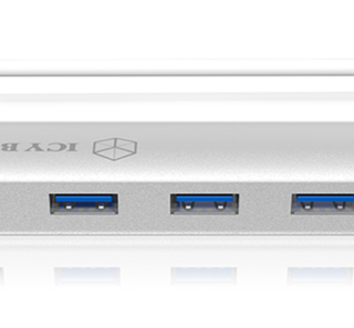Icybox IB-AC6401 4 portni USB 3.0 razširitveni hub, aluminijast