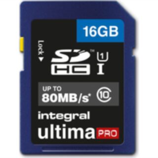 INTEGRAL 16GB SDHC UltimaPro CLASS10 80MB UHS-I U1 spominska kartica