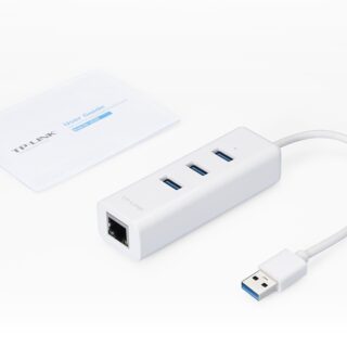 TP-LINK UE330 USB 3.0 3 portni HUB & RJ45 Gigabit Ethernet adapter
