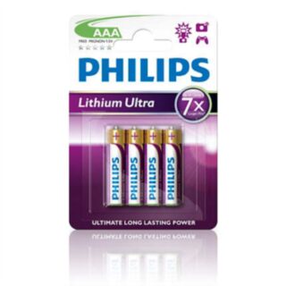 PHILIPS BATERIJA AAA – LITHIUM ULTRA BLISTER 4 KOS (LR3)
