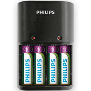 PHILIPS POLNILNIK BATERIJ MULTILIFE + 4X AA BATERIJE