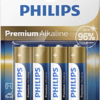 PHILIPS BATERIJA AA – PREMIUM ALKALINE BLISTER 4 KOS (LR6)