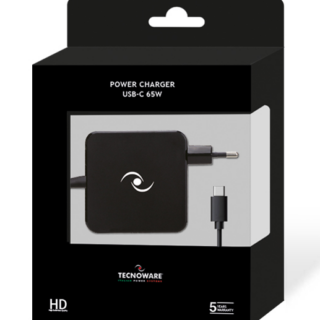 Tecnoware univerzalni napajalnik USB-C 65W s “Power delivery” funkcijo