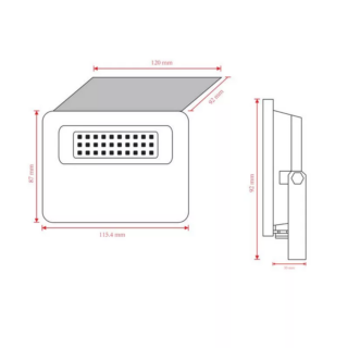 ASALITE LED solarni reflektor 10W 4000K, 1300Lm