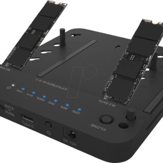 Icybox IB-2915MSCL-C31 “clone& dock” postaja za M.2 NVME & SATA 2,5”/3,5” SSD/HDD