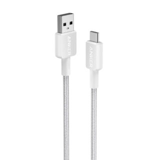 Anker 322 USB-A to USB-C pleten kabel 0,9m bel
