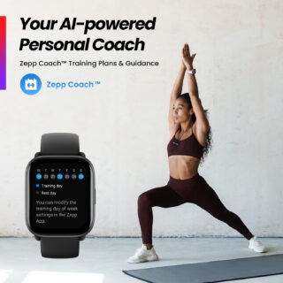 Amazfit Active pametna ura, črna