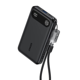 Anker Powerbank 10000 mAh, 22,5W s priloženim USB-C kablom, črn