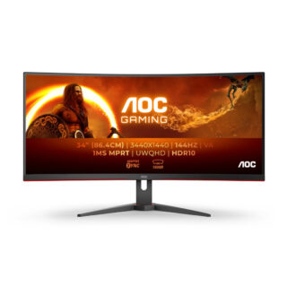 AOC CU34G2XE 34” UltraWide 144Hz ukrivljen gaming monitor