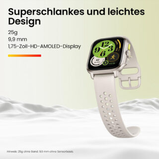 Amazfit Cheetah pametna ura, šampanjec barva, kvadratna