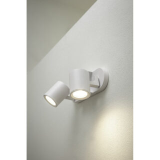 GTV Stropna svetilka BLINK II, maks. 250V, 50/60 Hz, GU10, maks. 20W*2, IP20, dvojna, bela