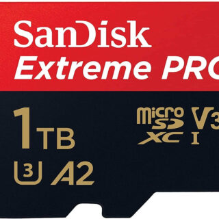 SanDisk Extreme PRO microSDXC 1TB + SD Adapter + 2 leti RescuePRO Deluxe 200MB/s branje/ 140MB/s zapisovanje A2 C10 V30 UHS-I U3