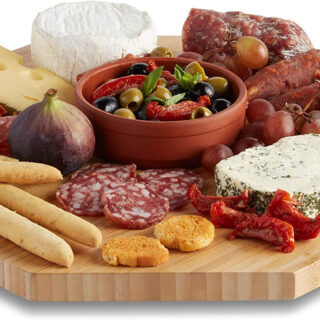 VonShef bambusova vrteča plošča Lazy Susan