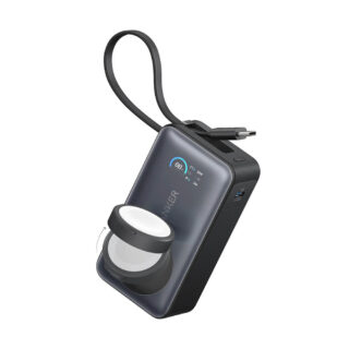 Anker MagOn Powerbank 10000 mAh, 35W z vgrajenim kablom in brezžičnim polnjenjem Apple Watch