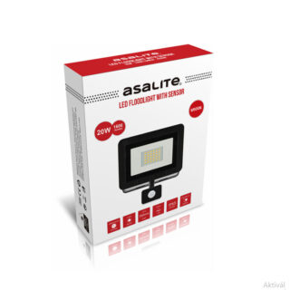 ASALITE LED reflektor 20W 6500K, 1600Lm + senzor