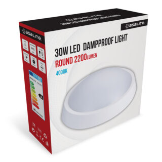 Stropna LED luč, 30W, IP65, 4000K, 2200lm
