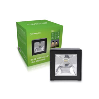 Asalite LED solarna stenska svetilka IP44 3W 4000K (200 lumnov) + mikrovalovni senzor
