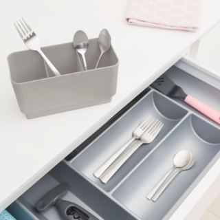 Brabantia podloga za sušenje posode mišje siva