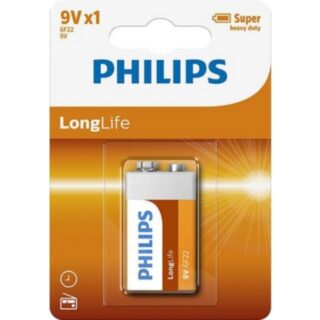 PHILIPS BATERIJA 9V LONGLIFE 1 KOS